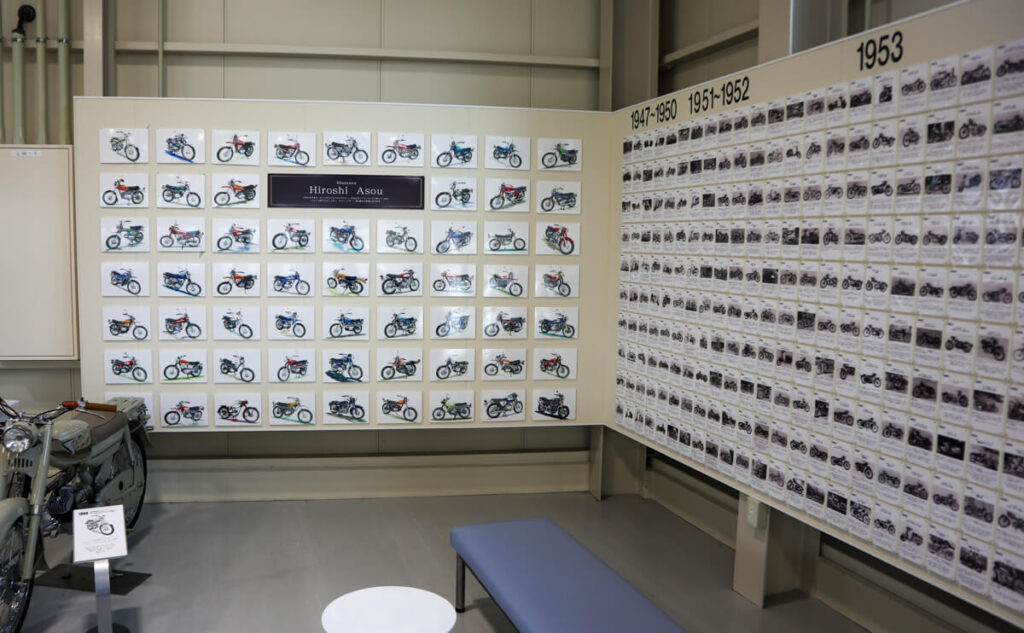 旧車ミュージアム 展示場 壁面