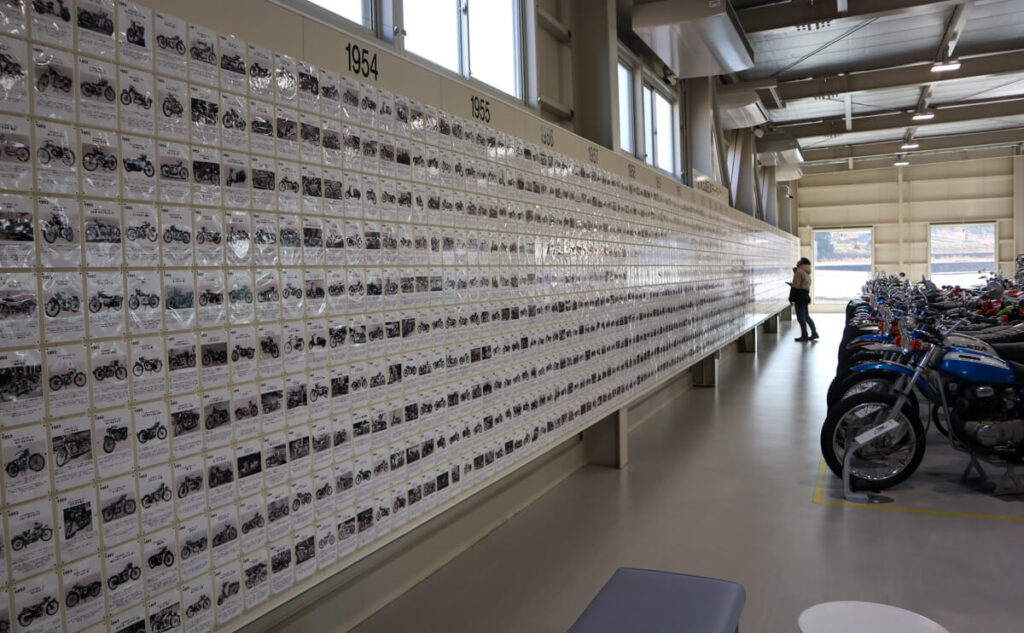 旧車ミュージアム 壁面 年表