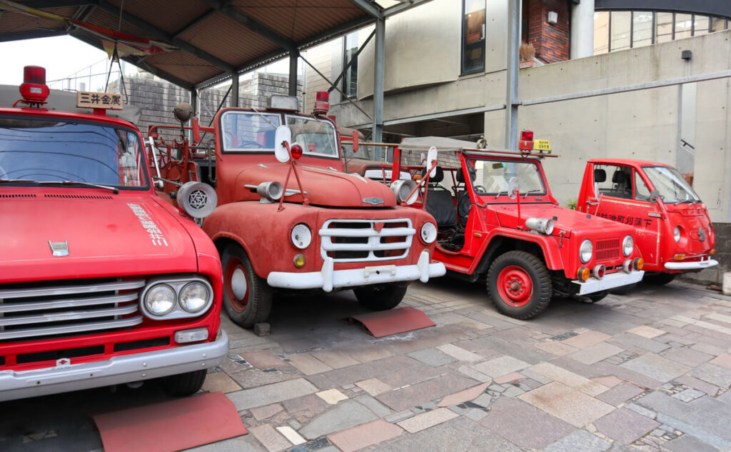 福山自動車時計博物館 屋外展示場 消防車