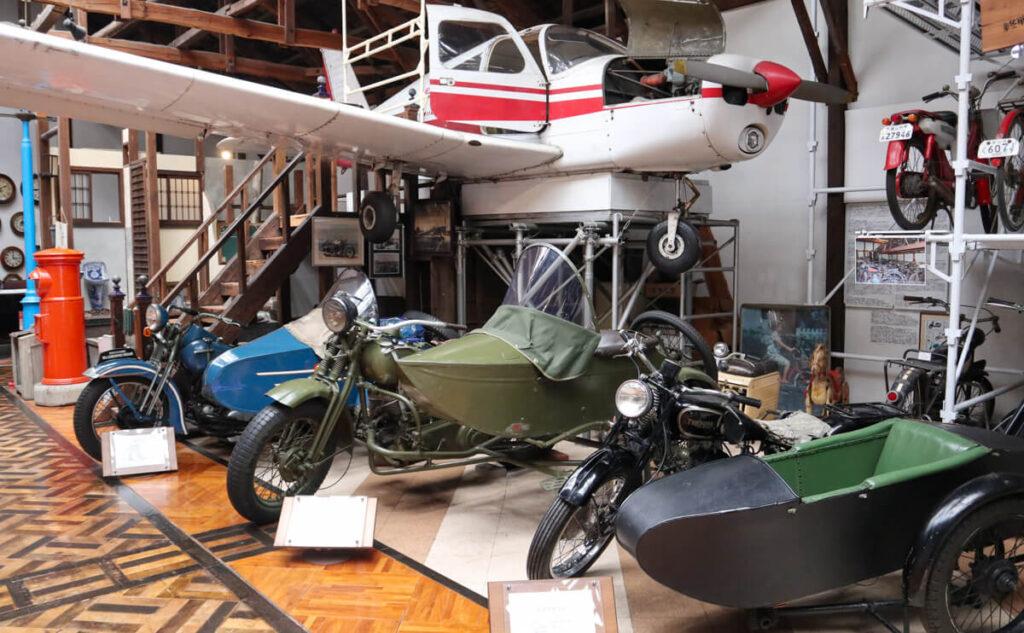 福山自動車時計博物館 飛行機 バイク