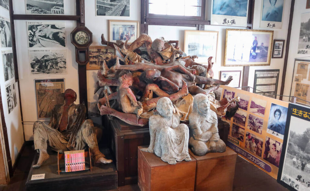 福山 まちづくり博物館 2階 展示場 黒い雨